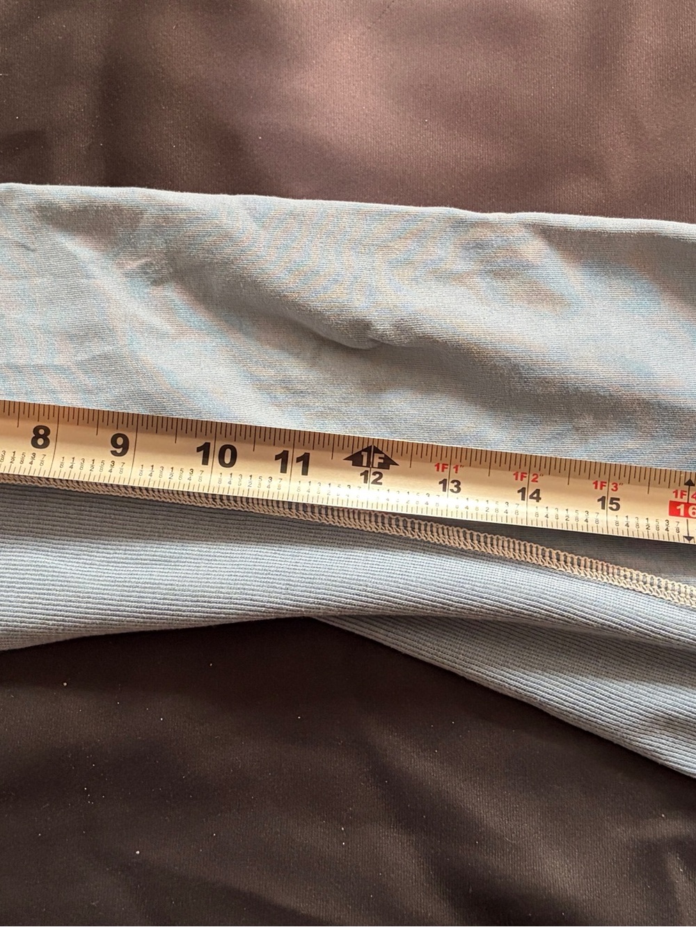 Men's Long Sleeve Quarter-Zip Pullover - Light Blue - Picture 7 of 8